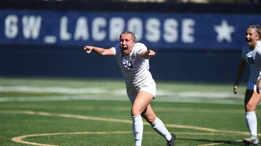 Alicia Window Celebrates a goal