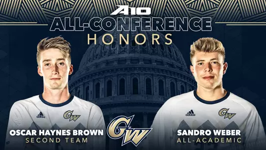 Oscar Haynes Brown and Sandro Weber garnered All A-10 honors on Thursday.