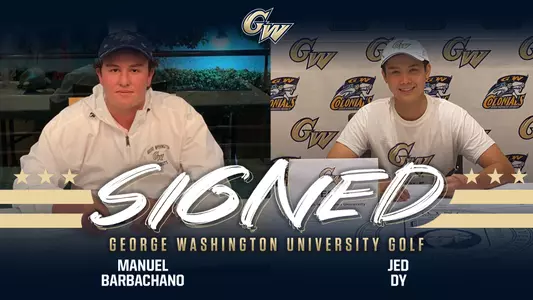 Jed Dy and Manuel Barbachano sign with GW golf