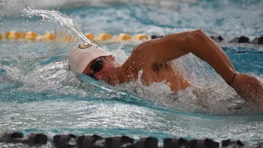 Philip Moldovanu swims vs. Virginia Tech.