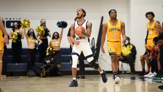 Brayon Freeman celebrates vs. Coppin State.