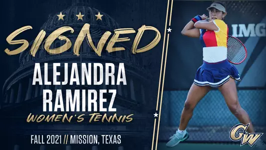 Alejandra Ramirez signs with GW women's tennis