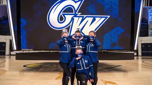 Gymnastics at photo shoot