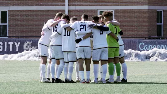 GW Men's Soccer prepares for game vs. Mount St. Mary's.