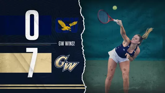 GW wins graphic women's tennis vs Coppin State