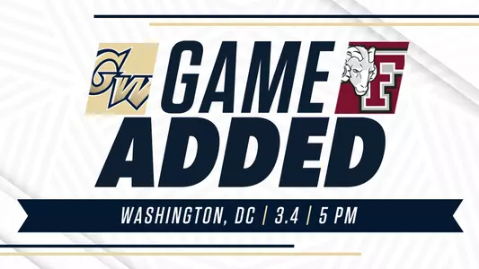 WBB Game Added 3/4 vs Fordham