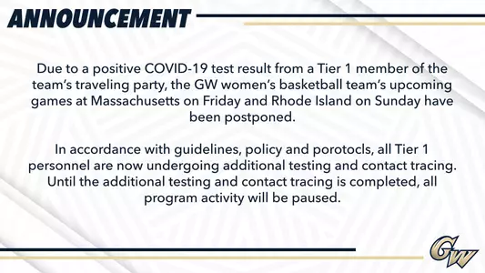 Women's Basketball pauses team activites
