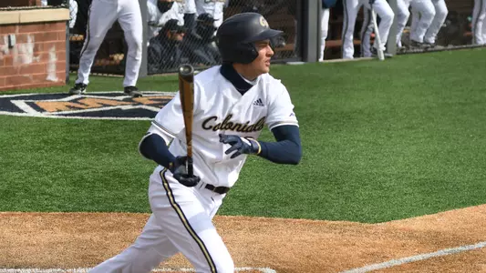 Derek Ripp takes a swing.