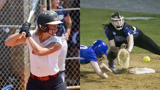 Gabby Polsky (left) and Taylor Puig have signed National Letters of Intent to join GW softball.