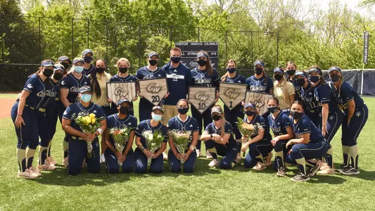 GW softball celebrated Senior Day on Sunday at the Mount Vernon Campus.