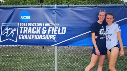 Kathryn Nohilly and Margaret Coogan at the NCAA Preliminary