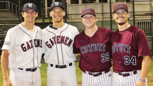 Anthony Frechette, Cade Fergus, Trevor Kuncl and Harrison Cohen competed in the Cape Cod League this summer.
