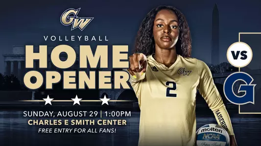 Volleyball home opener on Sunday, August 29