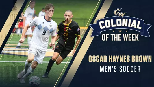 GRAPHIC: Colonial of the Week: Oscar Haynes Brown of Men's Soccer