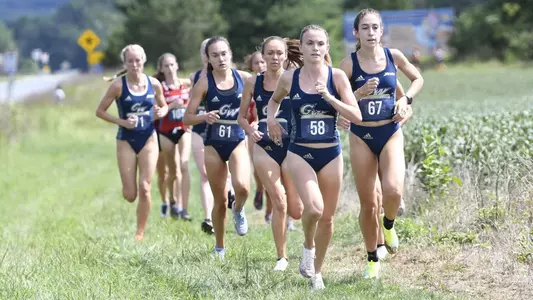 Women's cross country competes at Mount St. Mary's