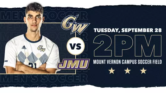 GRAPHIC: GW men's soccer vs. James Madison, Sept. 28