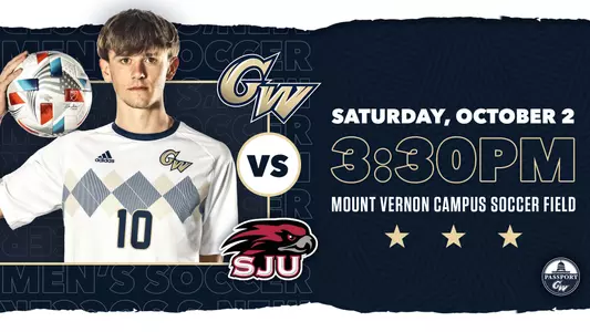 GRAPHIC: GW men's soccer vs. St. Joe's, Oct. 2, 2021