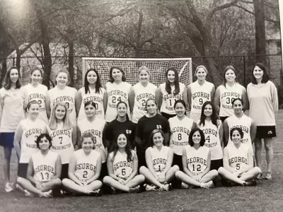 GW lacrosse team photo 2002
