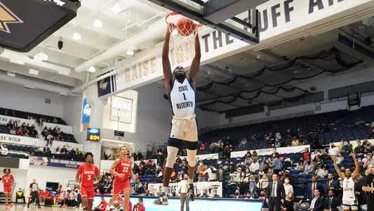 Joe Bamisile dunks vs. Radford.