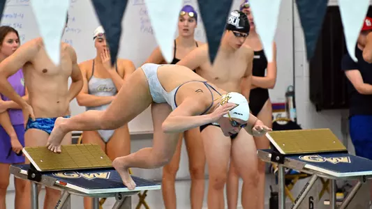 GW Women's swimming competes in its first home meet of 2022-23
