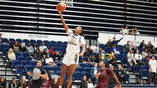 Essence Brown goes up for a layup against UMES