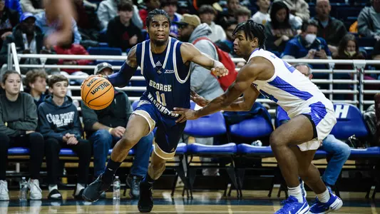 James Bishop blows past a defender at Hofstra