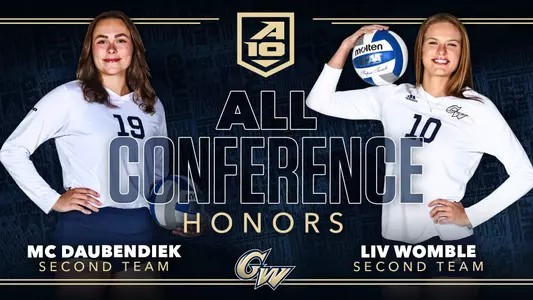 Liv Womble and MC Daubendiek earn All-Conference awards