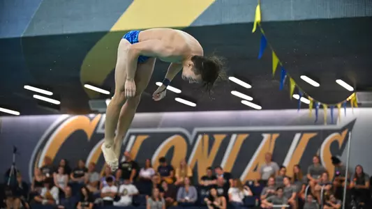 Diving at home meet in October, 22