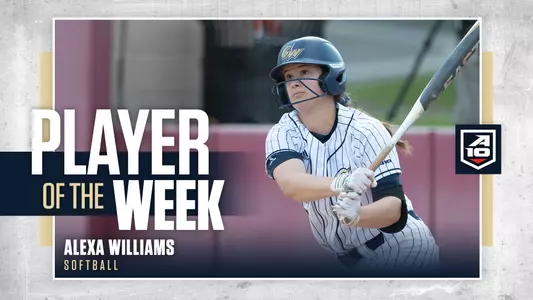 GRAPHIC: Alexa Williams, A-10 Softball Player of the Week