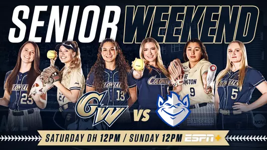 GRAPHIC: GW Softball Senior Weekend 2022