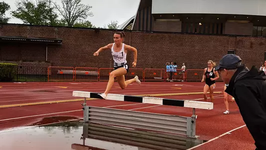 Margaret Coogan runs in the Steeplechase at the 2022 Princeton Elite Invitational