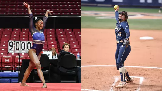 Deja Chambliss (gymnastics) and Sierra Lange (softball) have been nominated for the NCAA Woman of the Year award.
