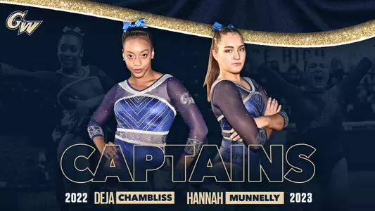 Deja Chambliss and Hannah Munnelly Gymnastics Captains
