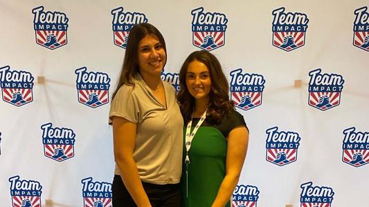 Valentina Perrone and Daniella Wilson of GW softball recently attended the Team IMPACT Fellowship Summit.