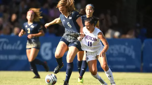 Cammie Dopke battles against American