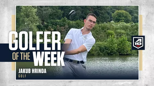 Jakub Hrinda named Atlantic 10 Golfer of the Week
