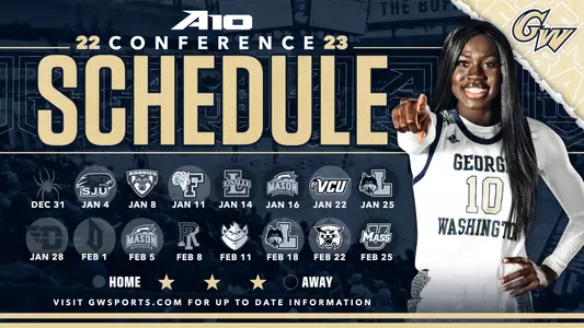 Women's Basketball 2023 Conference Schedule Graphic