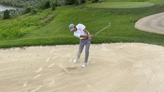 Jed Dy swings the golf club