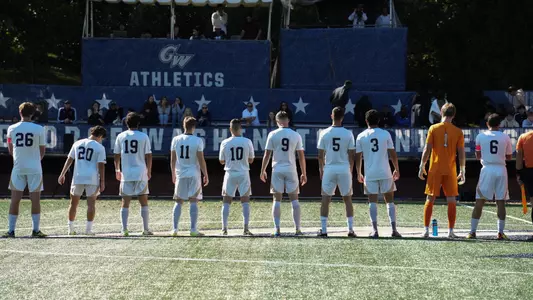 Men's Soccer during starting lineup announcements