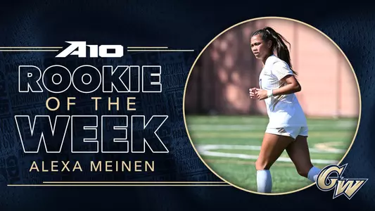 Alexa Meinen A-10 Rookie of the Week Graphic