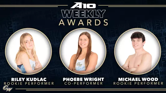Swimming and Diving Weekly Awards Trio (Wright, Kudlac, M. Wood)