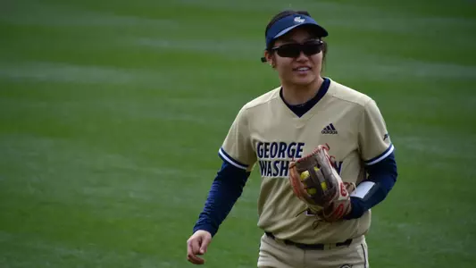 Daniella Lew Smiling on the field`