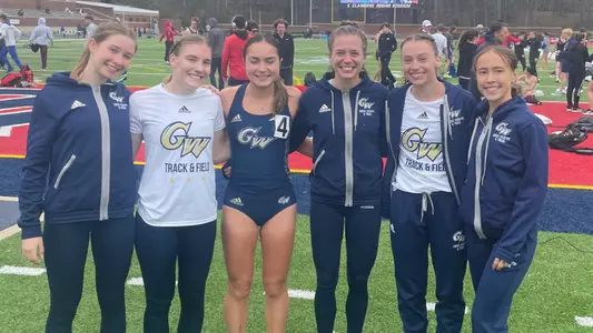 GW women's track at the Fred Hardy Invite