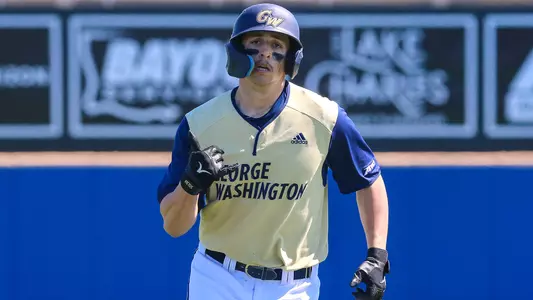 Eddie Micheletti jogs the bases after a home run