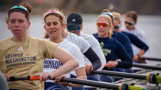 Rowing practices on the Potomac