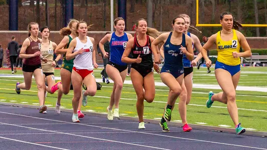 Women's track competes at the Fred Harvey Invite