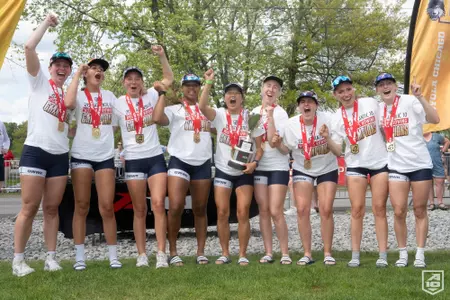 Women's Rowing celebrates an A-10 Championship