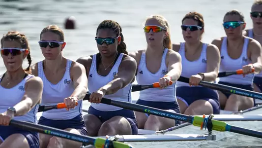 Women's rowing competes at the NCAA Championship