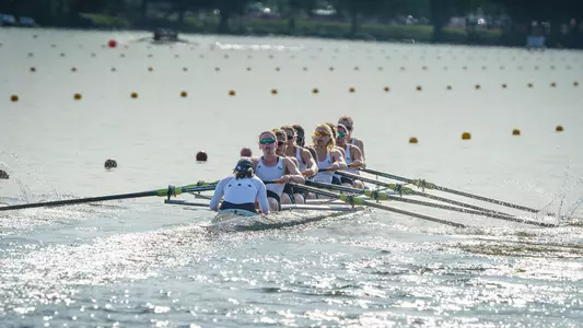 Women's rowing competes at the NCAA Championship