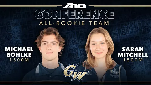 Michael Bohlke and Sarah Mitchell Outdoor All-Rookie